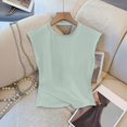 thumbnail image 6 of Athletic Tops for Women Open Back Cutout Cap Sleeve Cross Wrap Hem Crop Shirts Built-in Bra Pads Stretchy Breathable Slim Fit Workout Tees Gym Running Summer Streetwear Outfits Green 2XL, 6 of 8