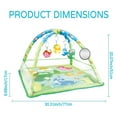 thumbnail image 7 of HBK Baby Play Gym and Activity Center with Ball Pit, Hanging Toys & 20 Ocean Balls, Soft Tummy Time Mat for Infants 0-12 Months (Green), 7 of 7