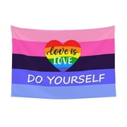 LGBTQ Omnisexual Pride Tapestry Banner Backdrop Flag Party Photography Background Wall Decor One Size