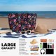 thumbnail image 5 of Disketp Dancing Skeletons Floral Garden Bolsa de Playa de Gran Capacidad, Bolso Impermeable y a Prueba de Arena para Mujer, Ideal para Playa, Piscina y Natación, 5 of 7