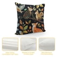 thumbnail image 4 of Qinduosi Throw Pillow Covers Owl Forest Animals Pattern Square Pillowcase for Home Decor Sofa Car Bedroom Pillow case White, 4 of 5