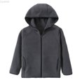thumbnail image 2 of Liyamei Kids Hooded Jacket with Zipper for Winter Windproof Warm Outerwear Size 3-4 Years, 2 of 4