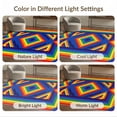 thumbnail image 7 of ODIKA 8'x10' Washable Area Rug Non-Shedding, Easy Care, Vibrant Lgbt With Repeating Bands And Symmetrical Edge Detail for King Size Bedroom Under Bed, Master Suite, 7 of 7