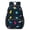 Space Cat and, variant on Space Cat and Planet Black Pattern 17" School Backpacks for Teens,Waterproof Oxford Fabric,S-Shape Padded Straps for School,Travel,Hiking,Camping