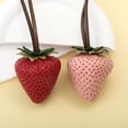 thumbnail image 3 of 3D Big Strawberry Bag Charms - Cute Purse Tote Handbags Keychain Fruit Accessories - Design Birthday Gift for Women, 3 of 6