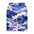thumbnail image 4 of MingSongHua George Shorts for Men Clearance Plus Size,Men Casual Fashion Print Shorts Pockets Elastic Waist Beach Pants, 4 of 4