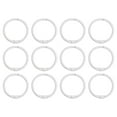 thumbnail image 1 of Unique Bargains 30mm Loose Leaf Binder Rings, 12Pack 2.2mm Metal Flash Card Book Binding Rings for Key Chain Card, White, 1 of 7
