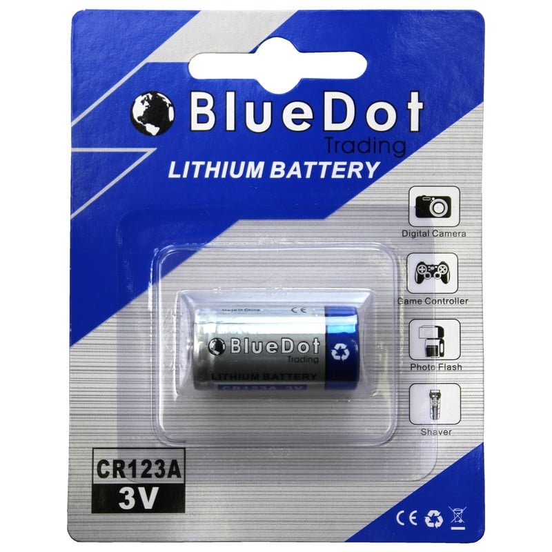 BlueDot Trading Brand CR123A 3 Volt Lithium Camera Battery 1 Pack