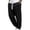 Black, variant on Men Drawstring Elastic Waist Vertical Rib Knit Jogger Pants Rib Ankle Cuff Soft Textured Oversized Urban Skate Streetwear Trousers White S