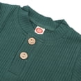 thumbnail image 4 of M Buder Conjunto de Body de Manga Larga para Bebé Suave Agradable para la Piel Ropa de Algodón Verde 80cm, 4 of 9