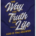 thumbnail image 2 of Way Truth and Life Christian Faith Youth Hoodie Boy Girl Teen Brisco Brands XS, 2 of 6