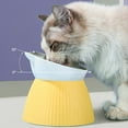 Cat Bowl Tilting Pet Bowl Knockover Pet Food Utensils Design Style Tall