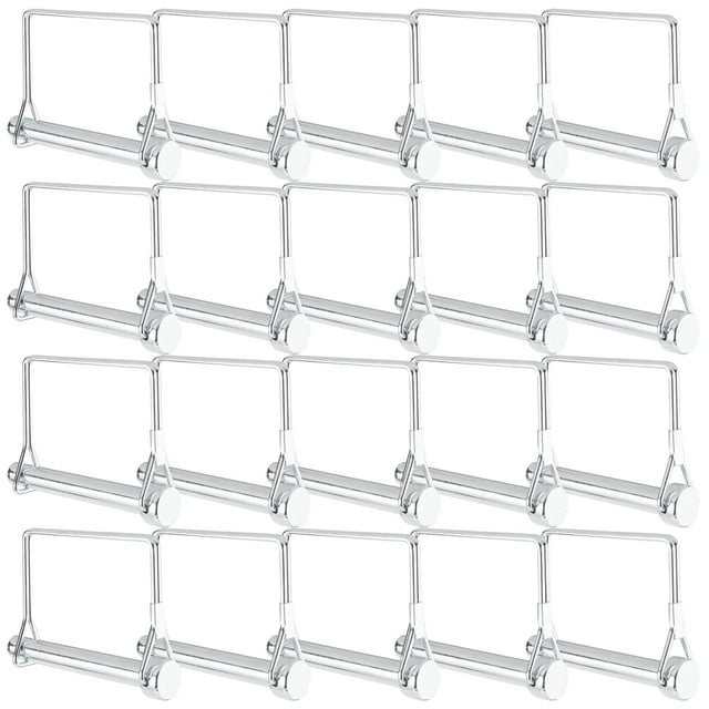 LAICAIW Coupler Pin, Safety Coupler Pin, Shaft Locking Pin, Trailer Pin, Wire Lock Pin, Square Shape Locking Pins for Trailer (20 PCS 9.21mm x 70mm)