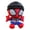 A001- Style A, variant on Superhero Stuffed Animal with Mesh Pattern and Winter Hat, Red and Blue Plushie for Boys, Adorable Collectible Christmas Gift and Birthday Gift