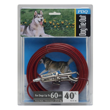 Boss Pet Q3540 SPG 99 40' Large Dog Cable Tie-Out (Best Tie Out For Large Dogs)