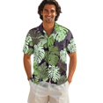 thumbnail image 3 of KUIFORTI Hawaii Matching Couple Outfits Tropical Monstera Leaf Women's Casual Dresses & Men's Hawaiian Shirt for Summer Vacation Trip Lightweight with Soft Fabric Quick-dry, 3 of 7