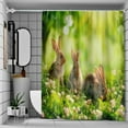 thumbnail image 7 of HongHeng Clearance Under $2.00 Digital Printing Light Green Easter Series Waterproof Shower Curtain Fabric Polyester, 7 of 7