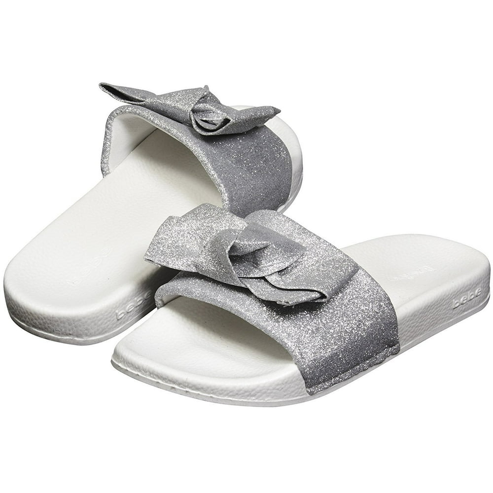 bebe silver slides