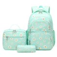 thumbnail image 1 of Mochila con estampado de margaritas de trigo dorado con lonchera y estuche para lápices, 1 of 7