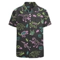 thumbnail image 5 of Camisetas con gráficos de tortugas para hombres, ropa con estampado 3D, camisa hawaiana de playa, manga corta, Y2k, lindas blusas con flores para niños, ropa con solapa, 5 of 5