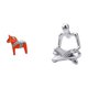 thumbnail image 1 of Adorno Coleccionable De Caballo De Dala Sueco. Figura De Caballo De Dala, Escultura Animal Para Sala De Estar, Entrada, Armario, Decoración Del Hogar. Estatua Creativa De Pensador Abstracto,, 1 of 8