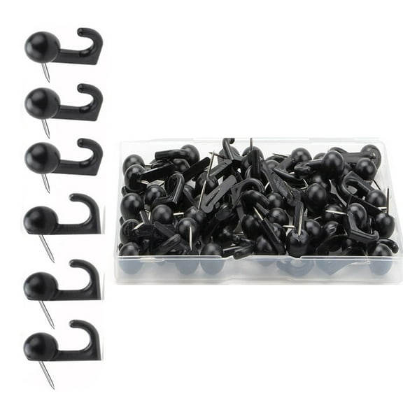 30/50 Pcs Push Pin Hooks Thumb Tacks Decorative Wall Push Pins with Hooks for Cork Board Bulletin Board