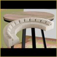 thumbnail image 3 of 6-Module Curved Modular Corduroy Sofa with 4 Pillows – Cozy Sectional for Living Room, Bedroom & Office, 3 of 7
