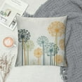 thumbnail image 2 of Nawypu  Dandelion Throw Pillow Cushion Cover, Abstract Wildflower Silhouettes Botanical Inspirations Meadow in Summer Season, Decorative Square Accent Pillow Case, White Mustard, 2 of 5