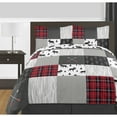 thumbnail image 2 of Sweet Jojo Designs Black and White Woodland Moose Window Treatment Valance for Rustic Patch Collection, 2 of 5
