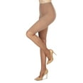 thumbnail image 3 of MeMoi Half & Half Silky Sheer Pantyhose - Womens - Female, 3 of 6