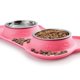 thumbnail image 5 of Bowls para Mascotas Hubulk Rosado Acero Inoxidable Antideslizantes con Tapete de Silicona para Perro, 5 of 8
