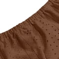 thumbnail image 7 of DDAPJ pyju Plus Size Off Shoulder Tops for Women Eyelet 3/4 Sleeve Solid Color Blouses Summer Trendy Curved Hem Tunic Top Coffee XXXXL, 7 of 7