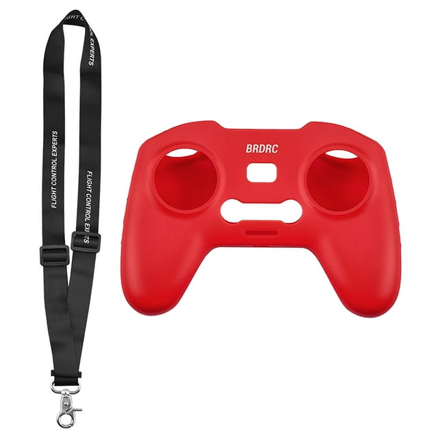 segolike Étui en Silicone pour Télécommande FPV Combo Rouge+noir Lanière