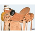 thumbnail image 4 of 15 In Western Horse Wade Saddle American Leather Ranch Roping Tan Hilason, 4 of 8