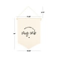 thumbnail image 4 of Koyal Wholesale Hanging Wall Canvas Banner, Welcome To My Crib Canvas, Nursery Canvas Wall Decoration Banner, 1-Pk, 4 of 5