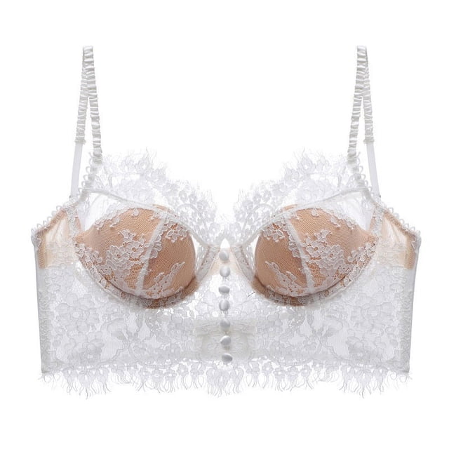 Chaleco de verano con encaje para mujer, hermoso chaleco con espalda fina, pequeño pecho, push-up, anillos de acero, sujetador ultrafino, ropa interior francesa sin esponja