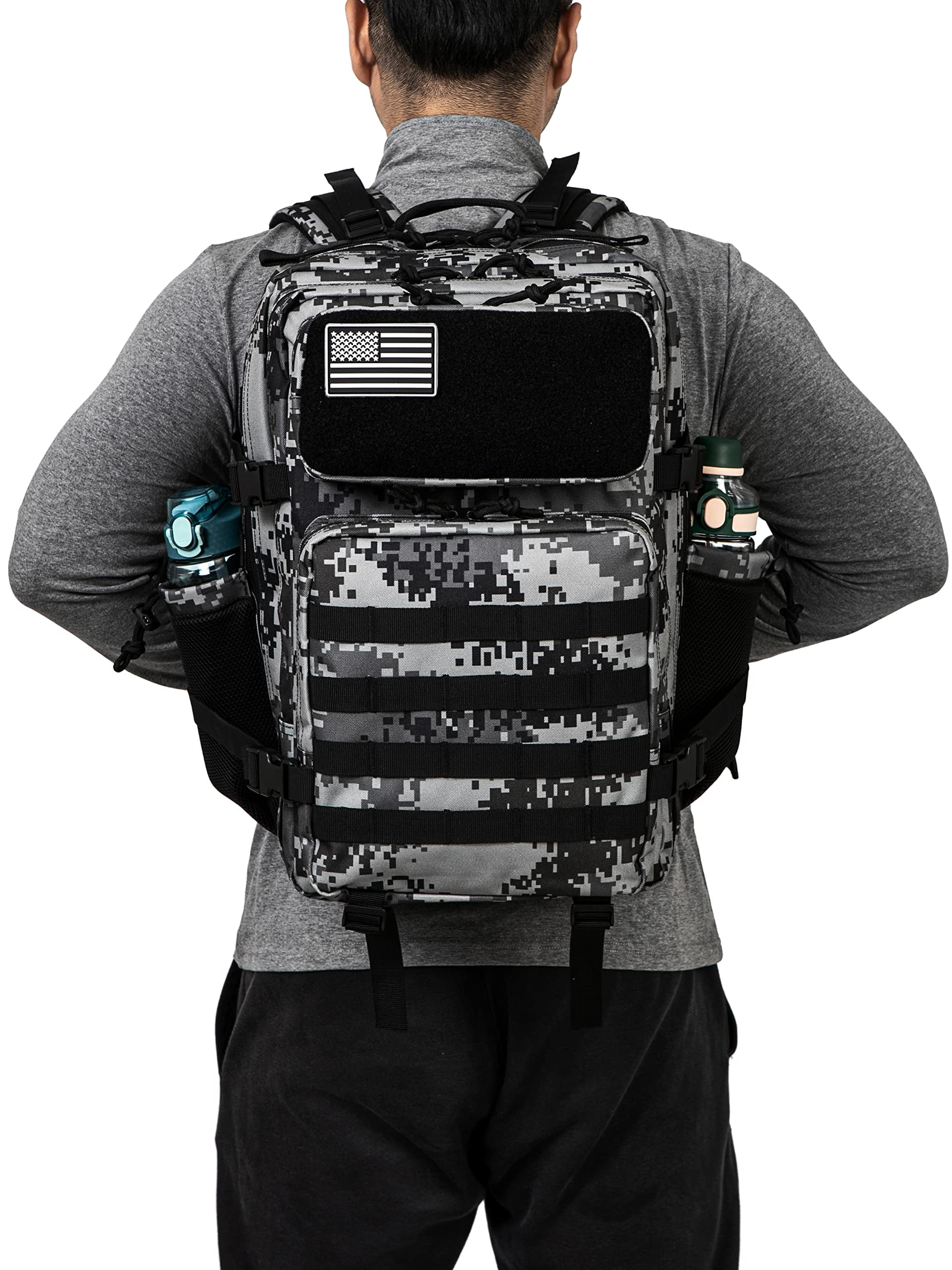 Haadid 25L/45L Backpack for Hiking, Outdoor Daypack for Travel & College, Water-Resistant Laptop Backpack for Men & Women
