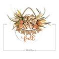 thumbnail image 3 of Welcome Sign for Front Door 13'' Wood Wreath Farmhouse Door Sign for Front Door Porch Decor with Fall Eucalyptus Longifolia Leaves, Berry & Buffalo Bow, 3 of 7