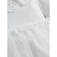 thumbnail image 5 of Bagilaanoe Toddler Baby Girl Party Dress Ruffle Long Sleeve A-line Princess Dresses + Hat 6M 12M 18M 24M 3T Kid Patchwork Tulle Skirt, 5 of 8
