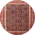 thumbnail image 1 of Ahgly Company Machine Washable Indoor Round Traditional Sunrise Orange Area Rugs, 3' Round, 1 of 7