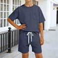 thumbnail image 2 of Bigetiay Boys 2 Piece Outfits Fashion Active Breathable Short Sleeve T-Shirt with Short Outfits Boys' Clothing Sets 2-3 Years, 2 of 5