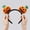 A, variant on Funny Halloween Pumpkin Headband, Cute Plush Pumpkin Hair Hoop with Spooky Smile Face, Novelty Costume Accessory for Adults Kids Party, Trick-or-Treat, Cosplay