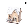 thumbnail image 1 of Christmas LED Light Wooden House Luminous  Christmas Decorations Kids Gift, 1 of 5