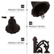 thumbnail image 5 of WORGEOUS 1 juego de campana de pared de hierro fundido estilo rústico que agita manualmente el timbre colgante de pared, 5 of 7