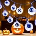 thumbnail image 5 of Halloween String Lights, Eyeball LED Lights, Spooky Eye Ball Party Decorations for Indoor Outdoor Use, Multicolor Plastic 2m Battery Operated Durable Halloween Lighting, 5 of 6