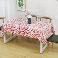 thumbnail image 1 of chock Indoor Outdoor Patio Round Fitted Vinyl Tablecloth  Flannel Backing  Elastic Edge  Waterproof Wipeable Plastic Cover in Solid Gray Color for 5-Seat Table of 36-42’’ Diameter, 1 of 8
