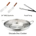 thumbnail image 6 of 23" Heavy Duty Stainless Steel Concave Comal Set with 30,000BTU Propane Burner Stove and Burner Stand, Discada Disc Cooker, Great for Backyard and Outdoor Cooking, 6 of 8