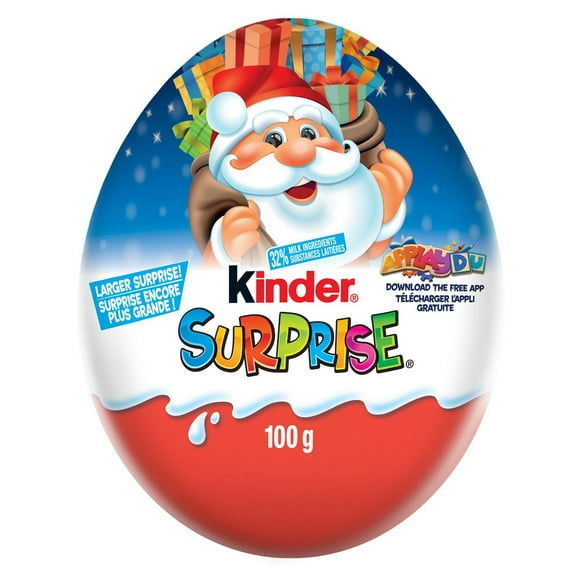 Kinder Surprise Milk Chocolate with Milky Lining and Surprise Toy, 100 g