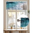 thumbnail image 7 of Beach Valances for Windows Ocean Scenery Modern Minimalist Valance Rod Pocket Light Filtering Short Window Treatments Curtains for Kitchen Bathroom Living Room Bedroom, 1 Panel, 60 x 18 Inch, 7 of 7