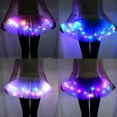 thumbnail image 6 of Sunisery Women's LED Skirt Light Up Star Dance Half Dress Layered Ballet Tutus Elastic Mesh Tulle Dancing Skirt Xmas Party Costume, 6 of 8